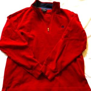 Brooks Brothers “346” 3/4 zip, red, medium
